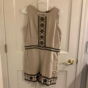 Women’s linen blend romper